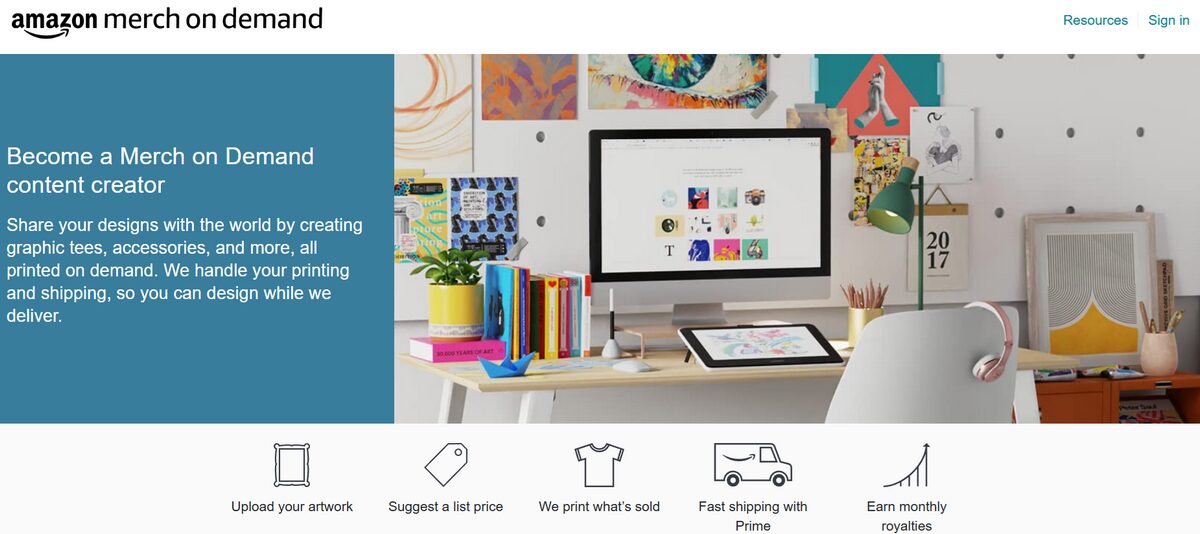 Amazon Merch on Demand for custom products