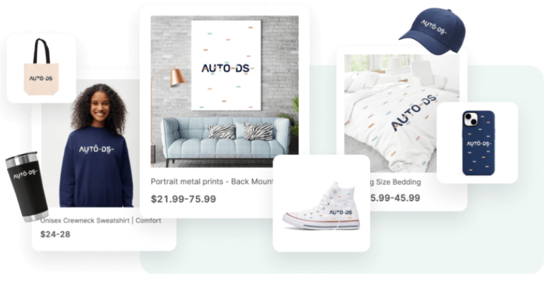 AutoDS Print on Demand catalog and products