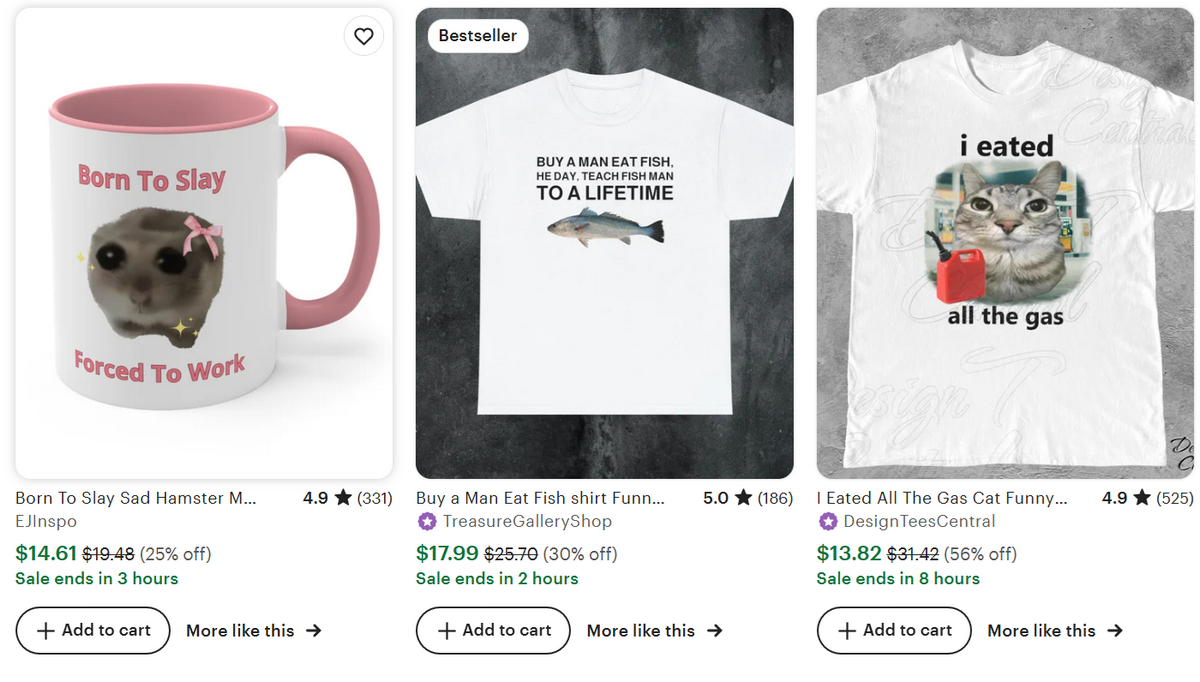 POD Gen Z Products on Etsy