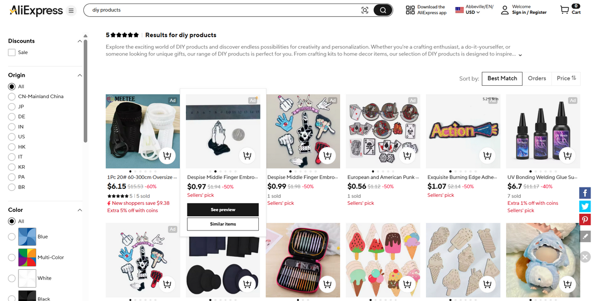 Dropship DIY Niche with the help of AutoDS