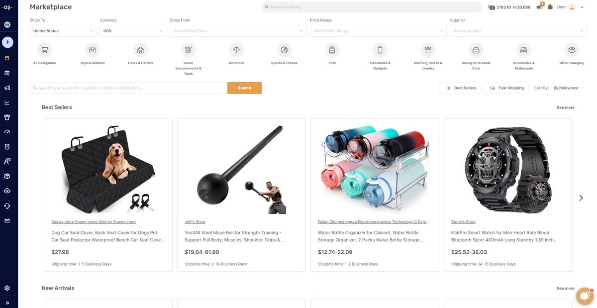 master spring products dropshipping with AutoDS