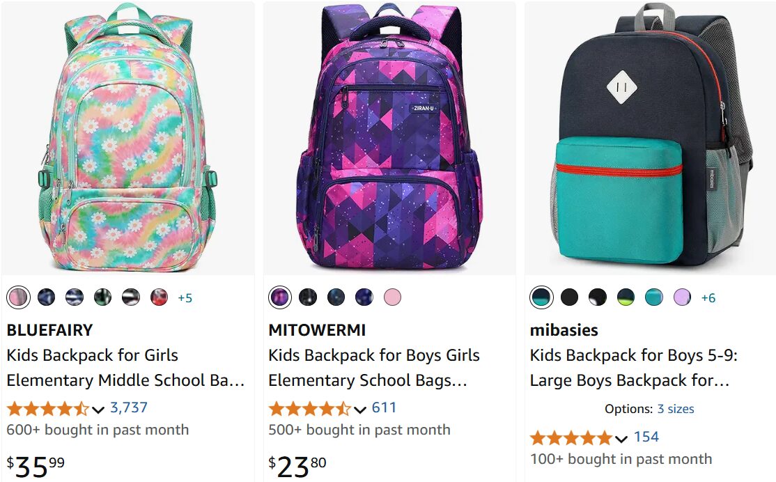 Kids Backpack Trendy Amazon Back to School