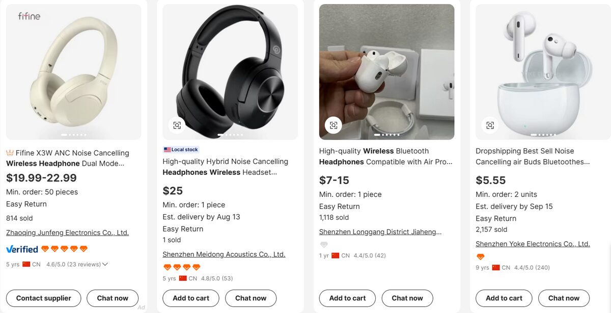 Wireless headphones for studying back to school Alibaba