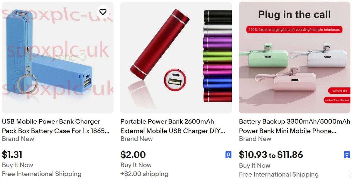 Portable chargers and power banks for school on eBay