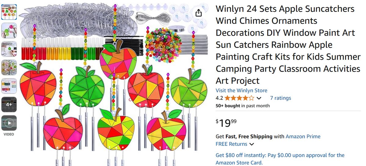 Craft kits for art school and kids on Amazon