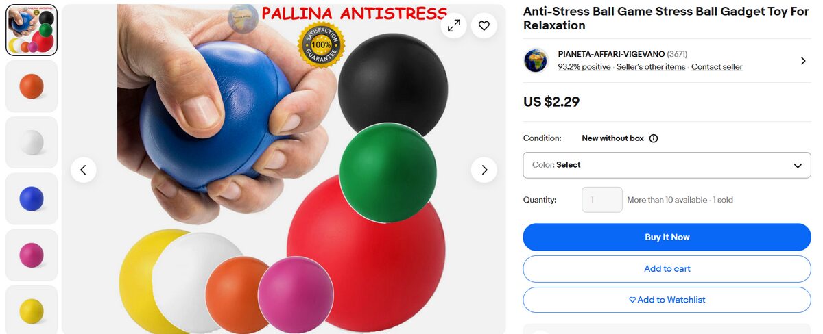 Anti stress ball and gadgets for students school on eBay