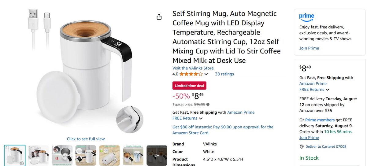 Self-Stirring Coffee Thermal Mug best items to dropship in September 2025 from Amazon