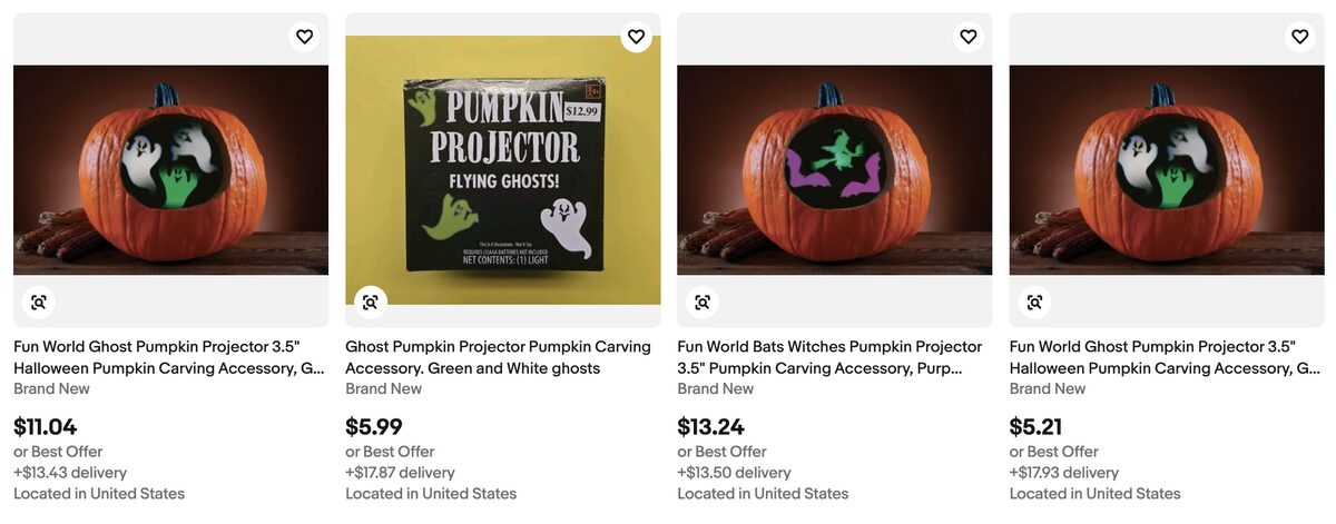 Pumpkin carving projector, one of the best Halloween products to dropship in 2025