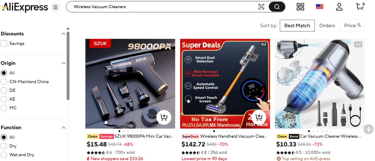 Trending AliExpress Products Wireless Vacuum Cleaners