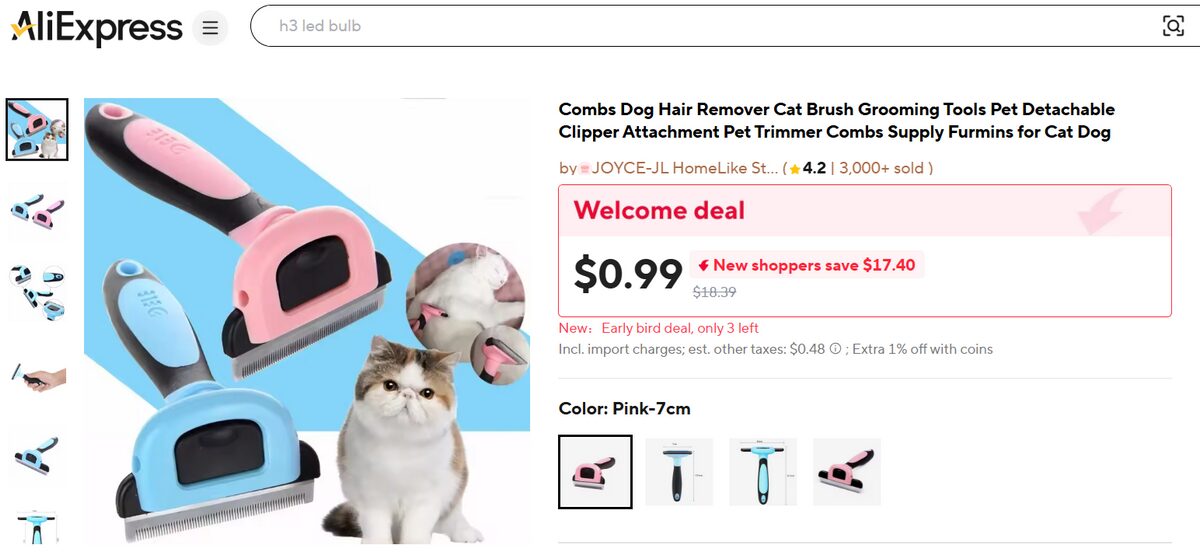 AliExpress pet dog and cats hair removers trending products