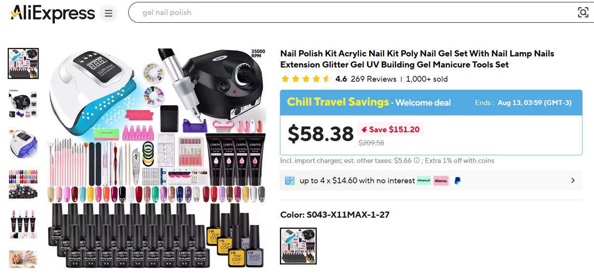 AliExpress Acrylic Nail Kit Trending Products