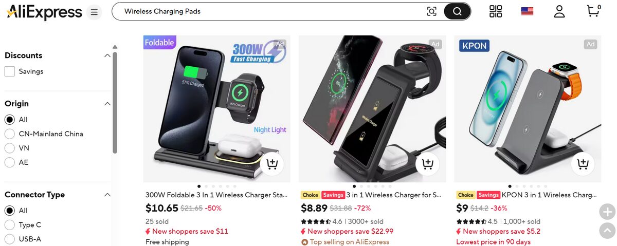 AliExpress Wireless Charging Pads
