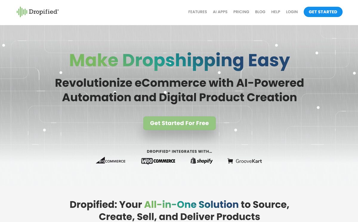Dropified as an Oberlo alternative for 2025 dropshipping