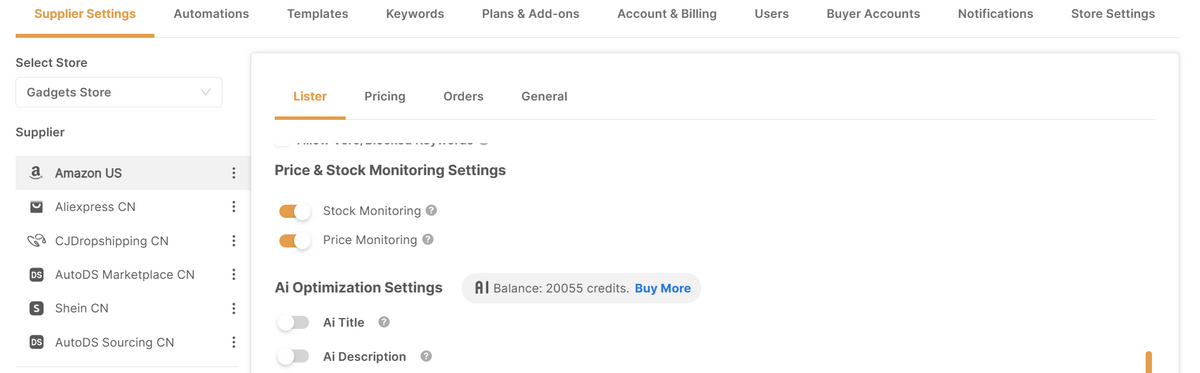AutoDS price & stock automation for dropshipping
