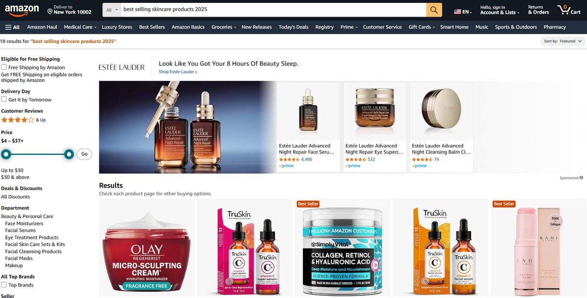 Amazon supplier to dropship skin care products