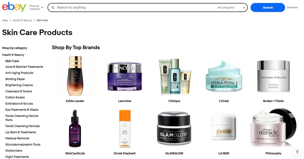 source skin care dropshipping products from eBay