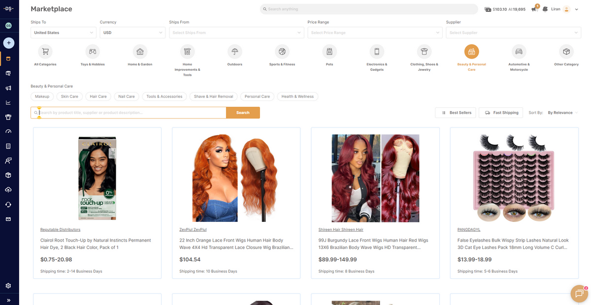 Reach the success on skin care dropshipping with AutoDS private suppliers & warehouse