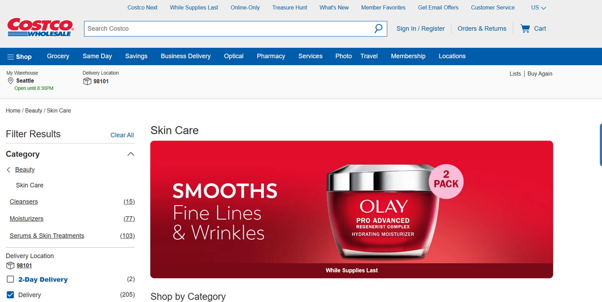 Use cotsco as a supplier for your skin care dropshipping store