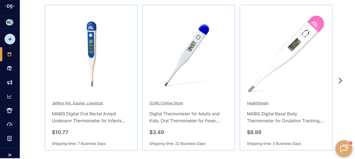 Digiral Thermometers on Amazon for Medical Products & Supplies Dropshipping
