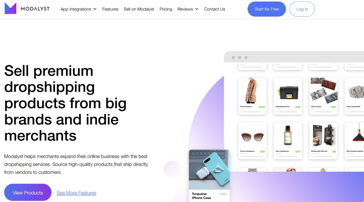 Modalyst platform with Shopify integration