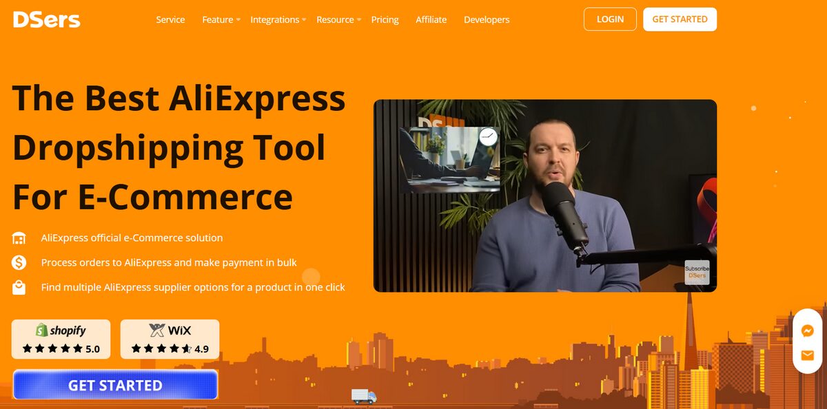 DSers platform with Shopify integration