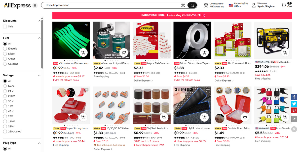 AliExpress top suppliers for your home improvement business