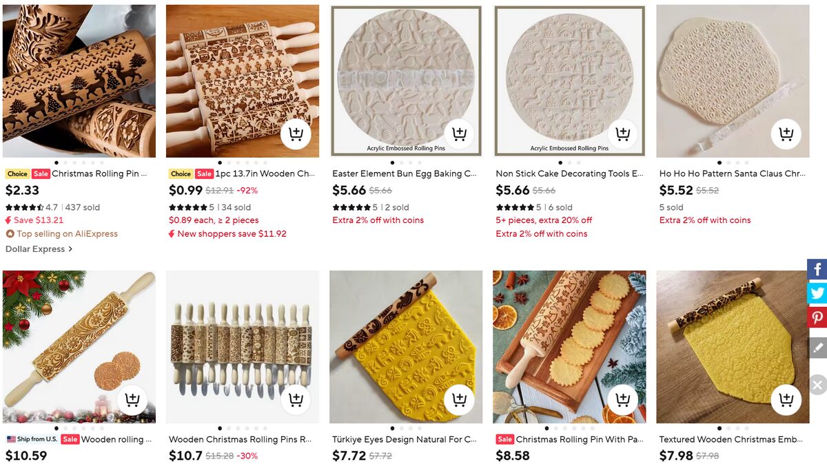 Christmas rolling pin as best Christmas dropshipping product