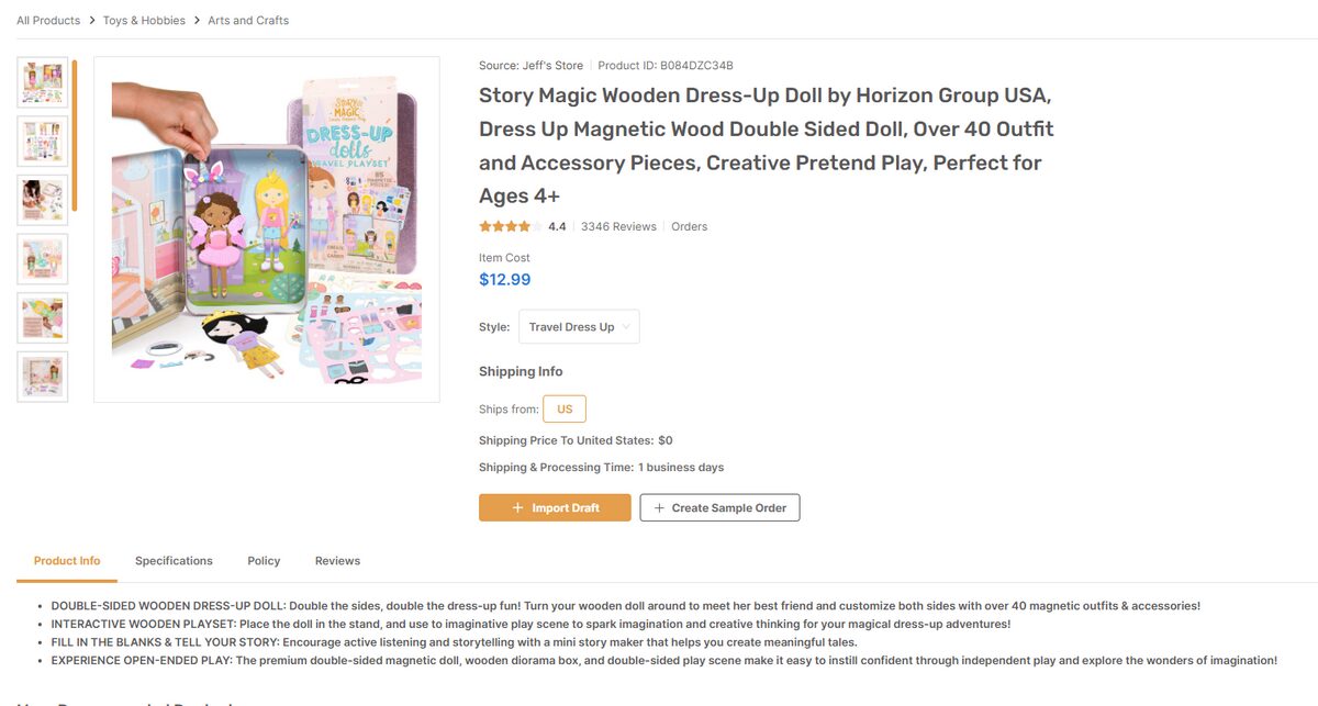 Magnetic dress-up dolls the most gifted product during Christmas