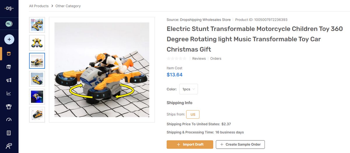 Electric Stunt Transformable Motorcycle Children Toy 360 Degree Rotating light Music Transformable Toy Car Christmas Gift