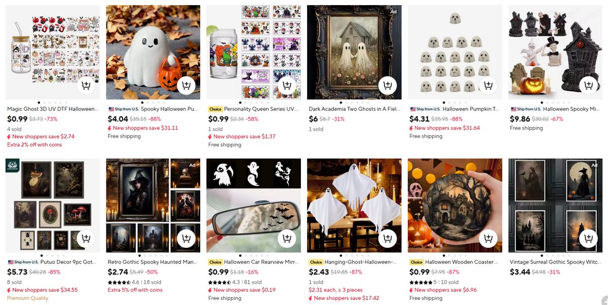 Spooky or Anti-Christmas themed Decor for dropshipping