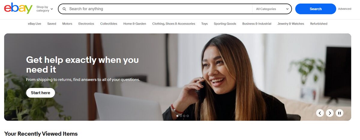eBay platform for Dropshipping South Africa 2025