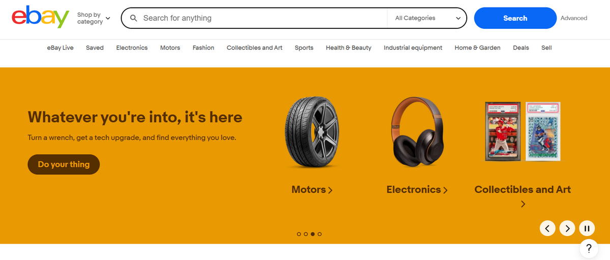 eBay Website Time Away Feature Vacation Mode