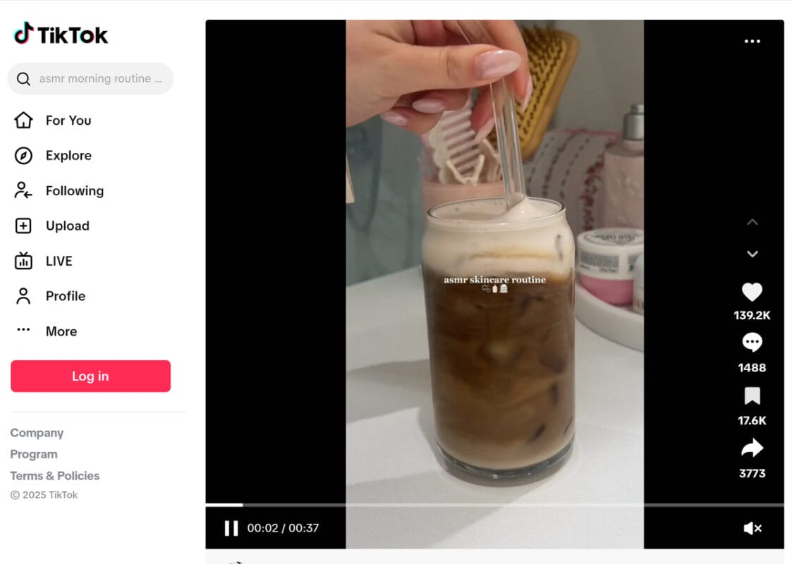 Tiktok content asmr for selling dropshipping products