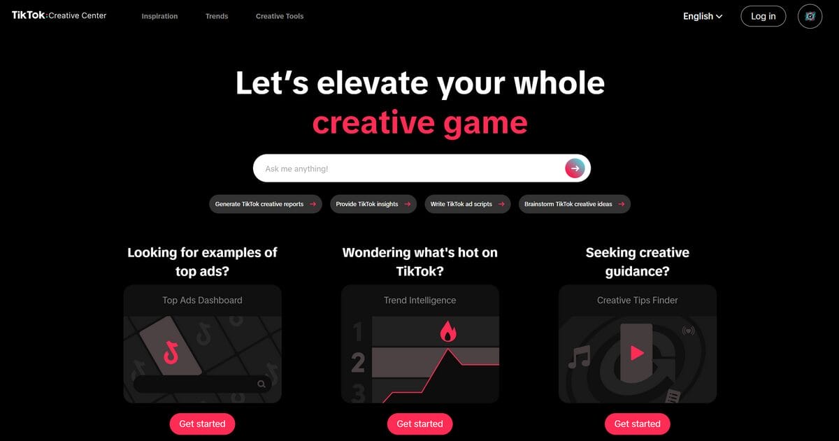 tiktok creative center for shopify marketing