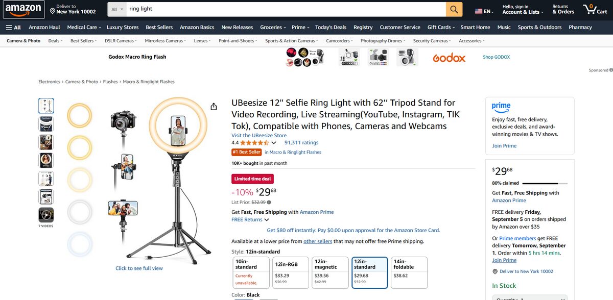 Ring lights best Black Friday & Cyber Monday products