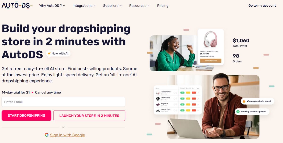 AutoDS makes black friday and cyber monday dropshipping easier