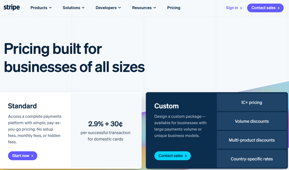 Stripe cost per transaction