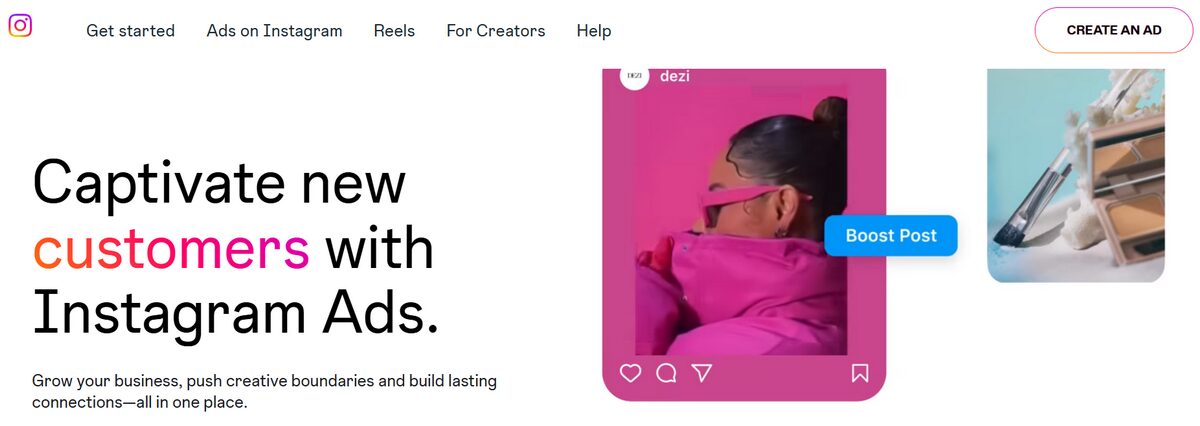 Dropshipping marketing ads on Instagram to boost traffic