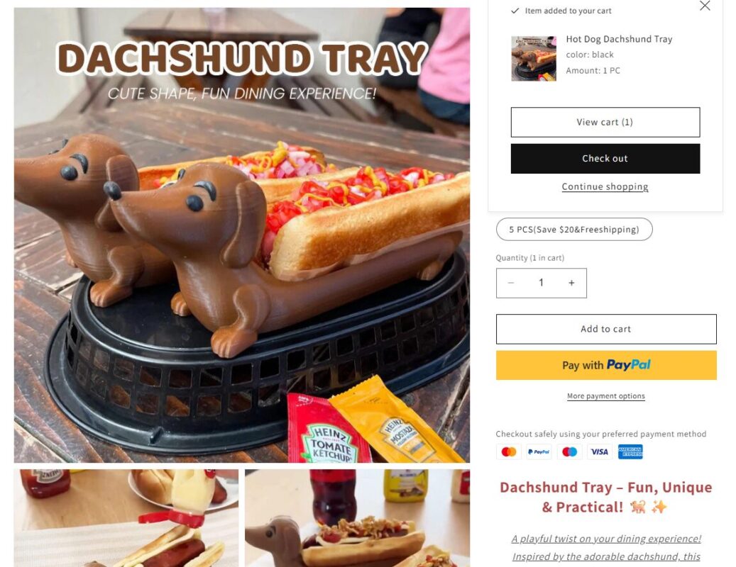 Hot Dog Plate Seller's website