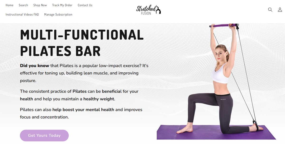Multi-functional pilates bar winning product