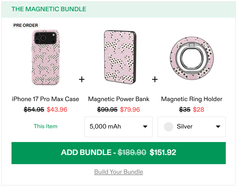 Upsells and cross sells on Shopify store to product page conversion