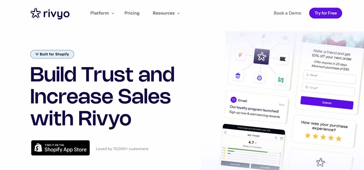 Rivyo one of the best Shopify review apps