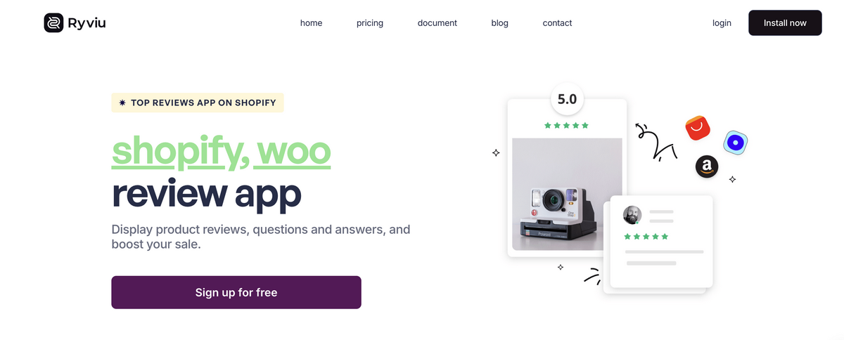 Ryviu, one of the best Shopify review apps