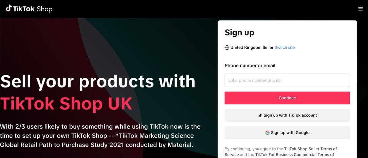 TikTok Shop Dropshipping UK