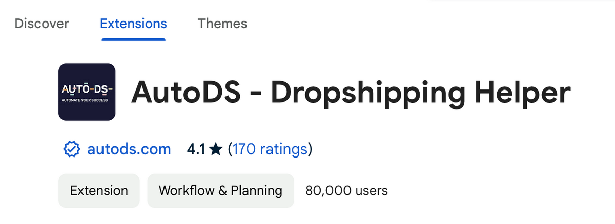 AutoDS Helper Chrome Extension