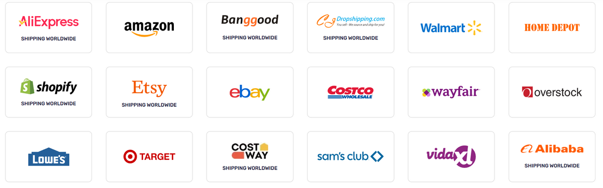 List of AutoDS Multiple Supported Suppliers to Import Product From