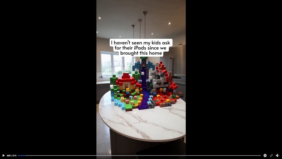 Facebook Ad of products to dropship in November Magnetic Building Blocks Set