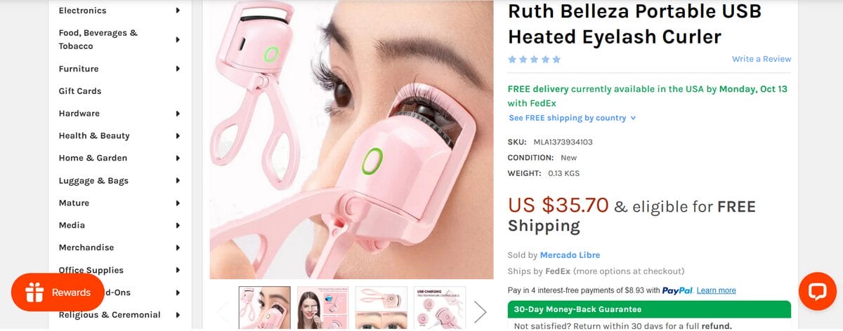 Seller’s Website of dropshipping products for November Thermal Eyelash heater