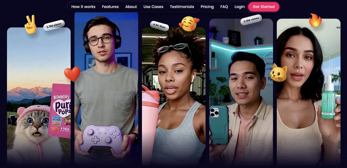 CreateUGC's visual samples for dropshipping product images