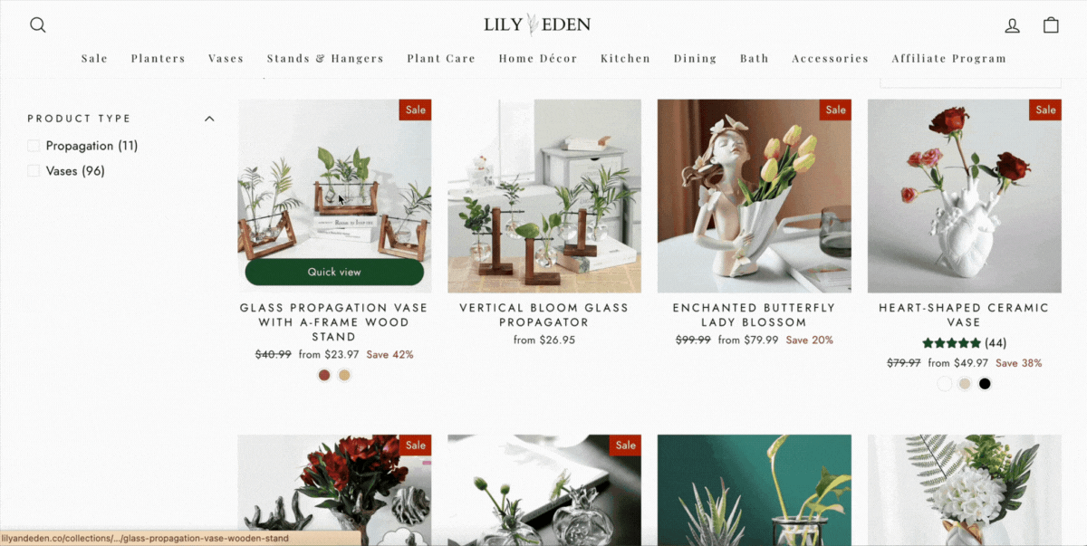 Hover-change on product grids for dropshipping product images